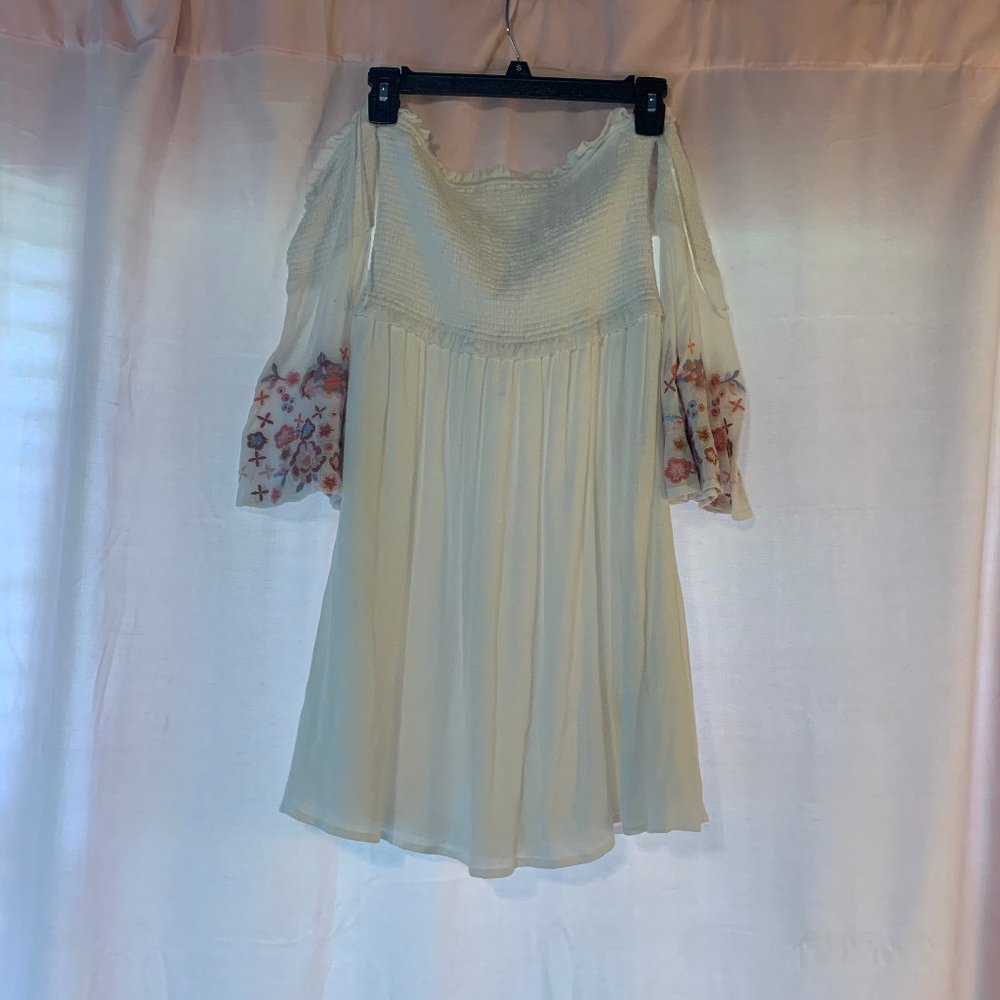 White Off the Shoulder Sundress